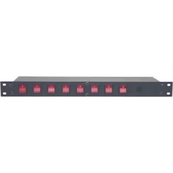 Stromverteilertafel EUROLITE 19 Zoll 8× IEC C13-Ausgänge Modell 70008277