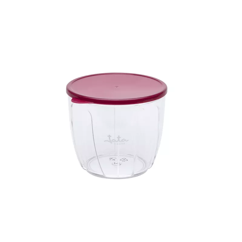 Manuelle Küchenreibe Jata HMAQ4506 Kapazität 0,9 L Edelstahlklingen 140 mm Höhe 12,5 cm Durchmesser Schwarz Rot Transparent