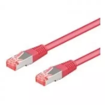 Wentronic Goobay CAT 6a Patchkabel, S/FTP (PiMF), Magenta, 2 m - LSZH halogenfrei, Kupfer (93743)