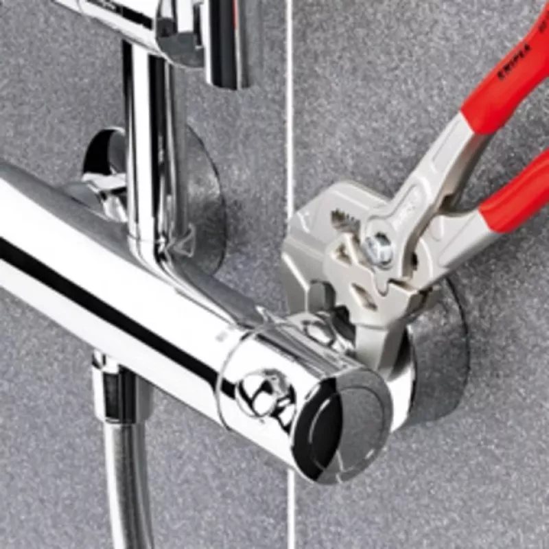 Knipex Zangenschlüssel 250 vernickelt PVC polierte Backen