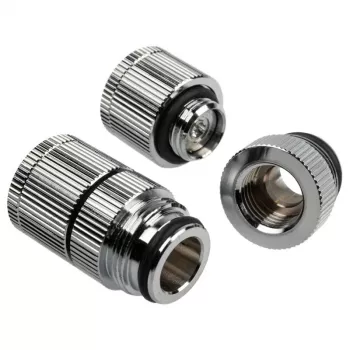 Wasserauslass G1/4 Zoll Außengewinde – BitsPower Touchaqua, 2er-Pack, silber