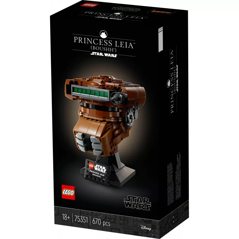 LEGO Star Wars Princess Leia (Boushh) Helm Set für Erwachsene 75351 (670 Teile)