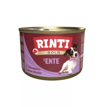 RINTI Gold Ente - Nassfutter für Hunde - 185g