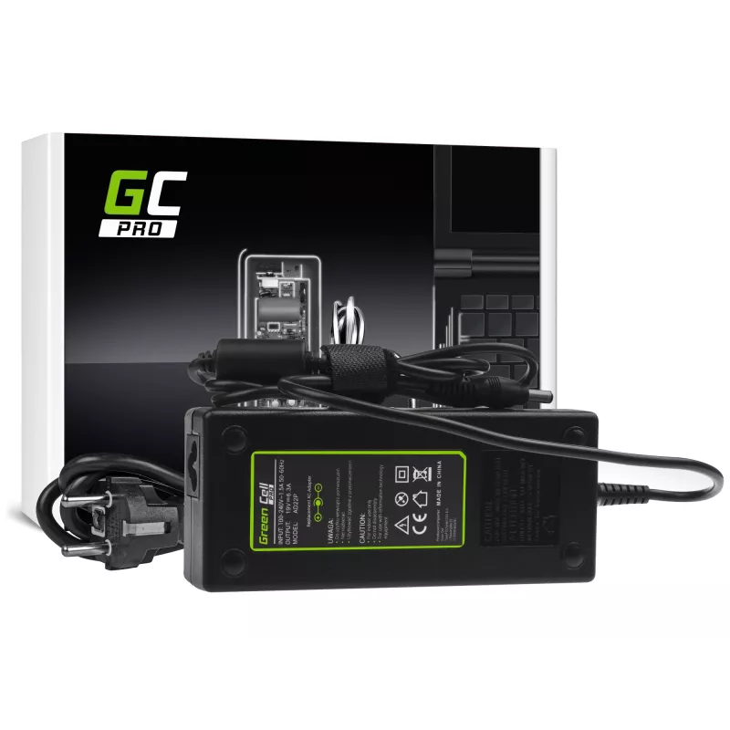 Netzteil/Wechselrichter Green Cell AD22P 120 W 19 V 6,3 A für ASUS-Laptops, Innenbereich, schwarz