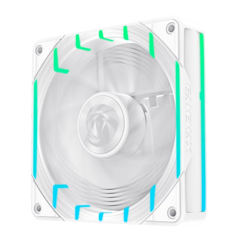 GAMEMAX TORNADO T12 ARGB-RW 120mm Weißer Reverse-Blade-Gehäuselüfter