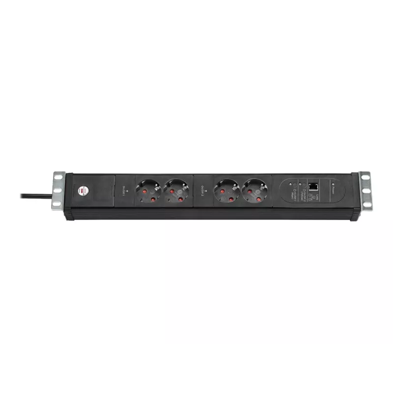 Brennenstuhl Premium-Web-Line V3 IP-gesteuerte Steckdosenleiste, 4 Ausgänge, Ethernet, 3m (1156057984)