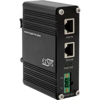 PoE+ Splitter Exsys EX-60325 802.3at, Ausgang 12 V DC 20 W