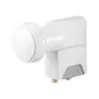Wentronic Goobay Universal Twin LNB, Grau-Weiß - digitaler SAT LNB (DVB-S2) für 2 Teilnehmer (4K/HDTV/3D Empfang) (67270)