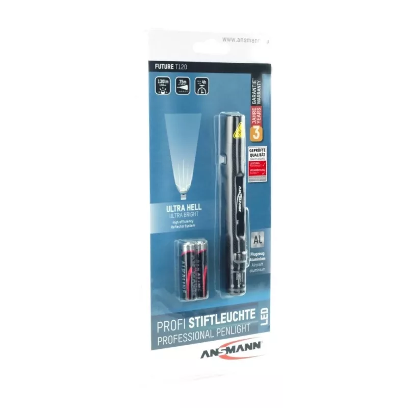 Ansmann Future T120 Schwarz Stift-Taschenlampe LED