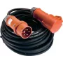 AS Schwabe Stromverlängerungskabel [CEE-Stecker – CEE-Kupplung] 32 A Schwarz 10,00 m 61027 (61027)