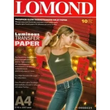 Lomond Thermotransfer-Tintenstrahlpapier A4, 10 Blatt, Fluoreszierend