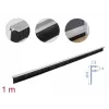 Bürstenleiste DeLOCK 66652 40 mm mit Aluminiumprofil abgewinkelt