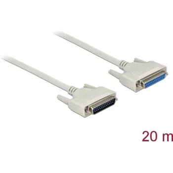 Serielles Kabel DeLOCK 83682 Beige 20m D-Sub 25 Pin