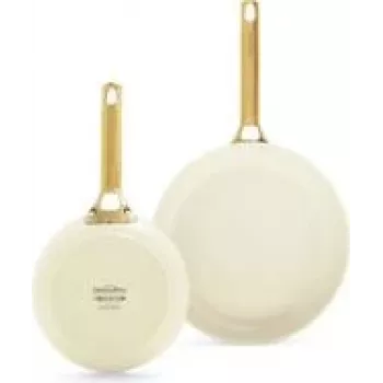 Bratpfannen-Set GreenPan Padova Reserve — Aluminium, creme, Ø20 cm & Ø26 cm, 2 Stk.