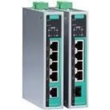 Netzwerk-Switch MOXA EDS-G205A-4PoE-T Unmanaged Gigabit Ethernet 5 Ports (4x PoE) Aluminium 4U
