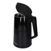 Elektrischer Wasserkocher BLAUPUNKT EKD601, 1,7 L, 2200 W, einstellbar 40–100 °C, schwarz, Edelstahl
