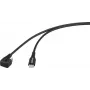 Renkforce USB-Kabel USB 2.0 USB-C-Stecker Schwarz 180° gewickelt (RF-6721078)