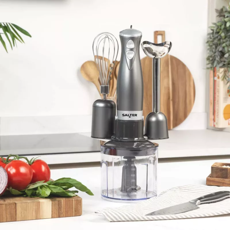 Salter EK2827GUNMETALFVDE Cosmos 3-in-1-Blender-Set