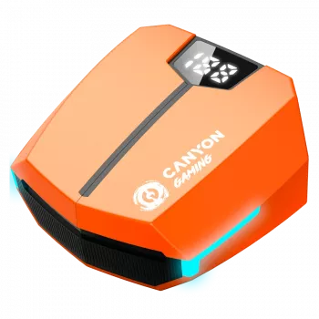 Canyon GTWS-2 Kopfhörer Kabellos Ear-Hook Gaming USB Type-C Lade-Dock Orange (CND-GTWS2O)