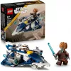 LEGO Microfighter Star Wars Plo Koons Jedi Starfighter 75400 — 89 Teile, 1 Minifigur, Alter 6+