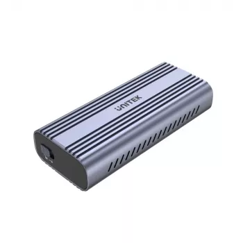 SSD-Gehäuse Unitek SolidForce Reefer Grau – M.2 NVMe PCIe, USB‑C 10 Gbit/s, Aluminium, 1 Laufwerk