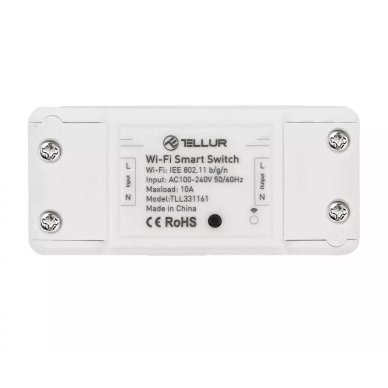 Inline WiFi Switch Tellur TLL331161 2200W — smartes Inline-Relais für Lampen und Geräte