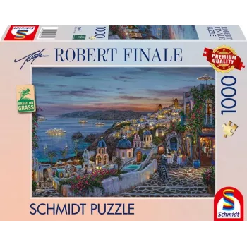 Robert Finale: Santorini Sonnenuntergang, Puzzle 1000 Teile