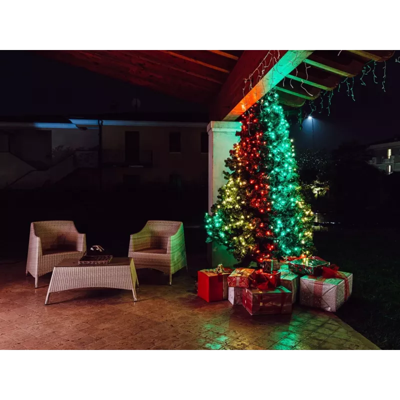 TWINKLY Strings 600 (TWS600STP-BEU) Intelligente Weihnachtsbaumlichter 600 LED RGB 48 m