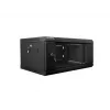 Wandmontierbarer Netzwerkschrank LANBERG WF01-6404-10B 4U 19 Zoll 600×450×285 mm IP20 schwarz, Tragfähigkeit 60 kg