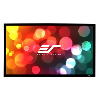 Elite Screens | SableFrame Serie | ER100WH1 | Diagonale 100 Zoll | 16:9 | Bildschirmbreite (B) 221 cm | Schwarz