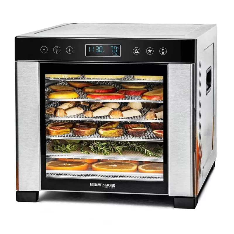 ROMMELSBACHER DA 950, Schwarz, Edelstahl, Edelstahl, LCD, 99 h, 6000 cm², 380 x 394 mm