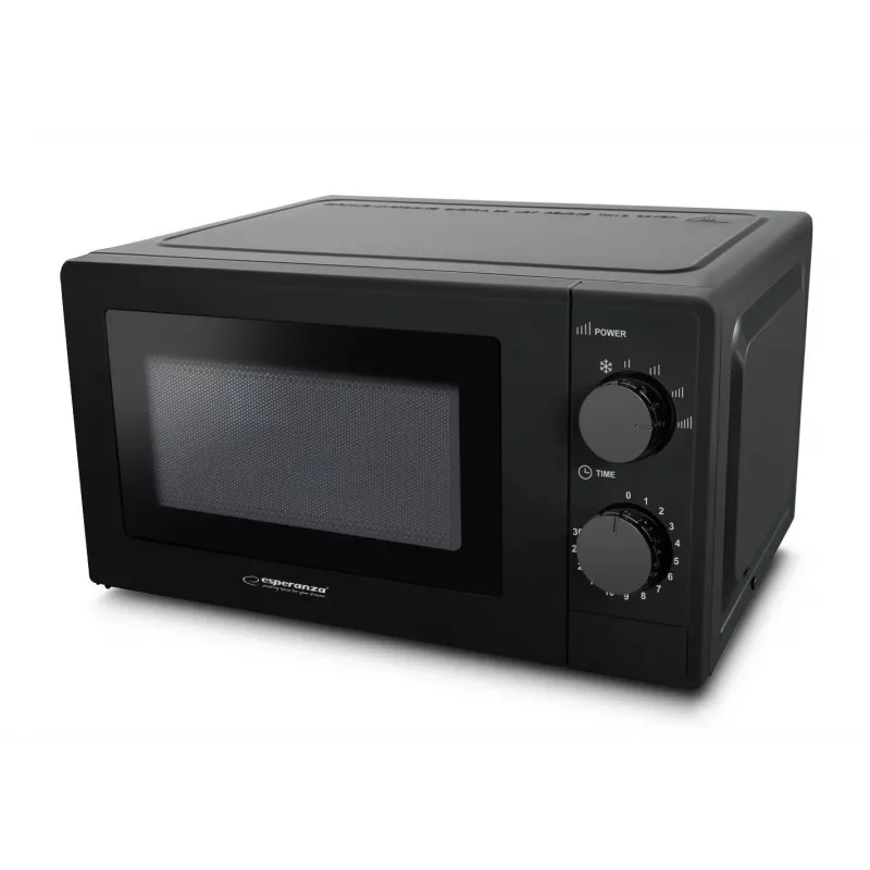 Solo-Mikrowelle ESPERANZA ESTOFADO — 20 l, 700 W, 5 Leistungsstufen, 24,5 cm Drehteller, schwarz