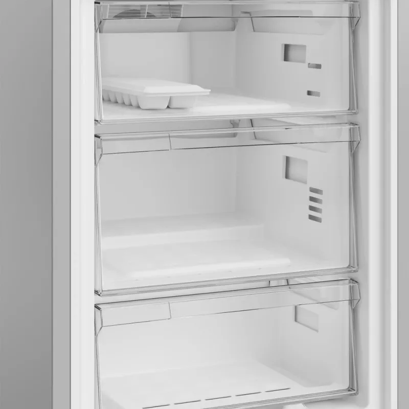Kühlschrank Indesit INK 25402 S4E | Kompakt freistehend, No Frost, 249 L Kühlteil / 106 L Gefrierteil, H 203,5 cm, Energieklasse E, 37 dB, Silber