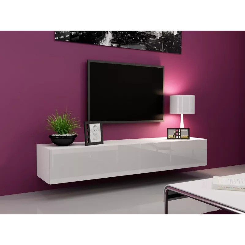 Cama TV-Ständer VIGO '180' 30/180/40 weiß/weiß glänzend