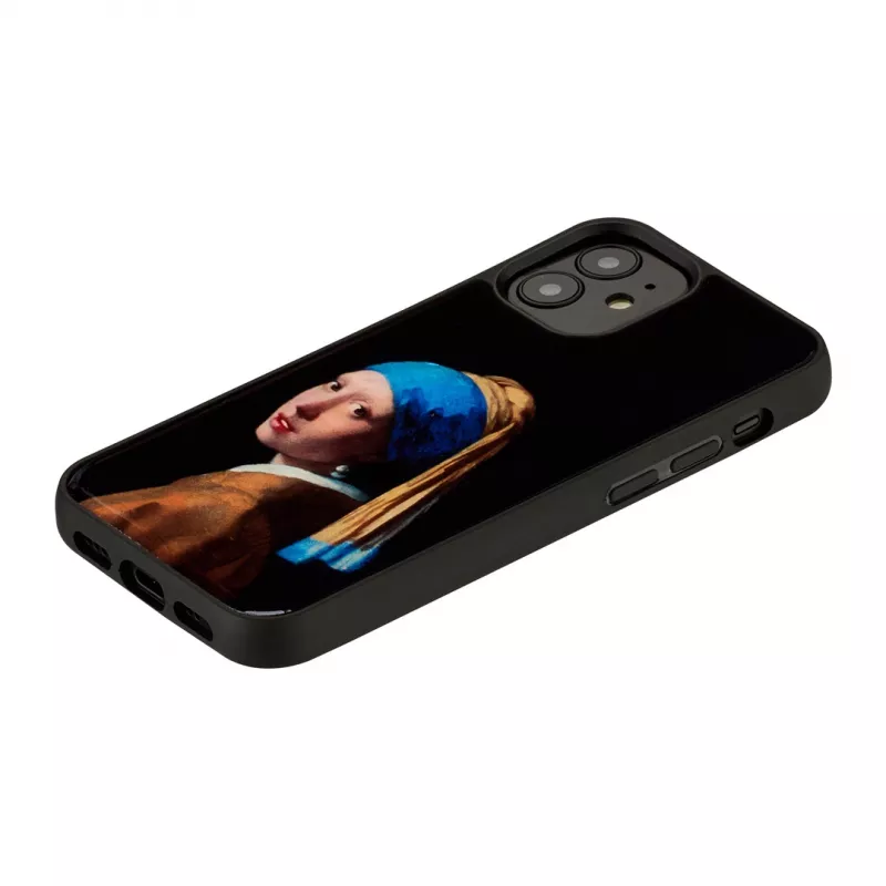Schutzhülle iKins für Apple iPhone 12 mini – Design: Das Mädchen mit dem Perlenohrring