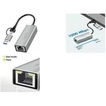 LogiLink UA0238B - Netzwerkkarte USB-A C 1x RJ45 - Schnittstellenkarte - 1.000 Mbit/s (UA0238B)