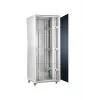 SOMI Networks | 27U, freistehender 19″-Schrank | 27U-60/60NAC | Grau | Maximale Belastung 800 kg; abnehmbare und abschließbare Seitenwände; Glastüren; unmontiert | Tiefe: 60 cm