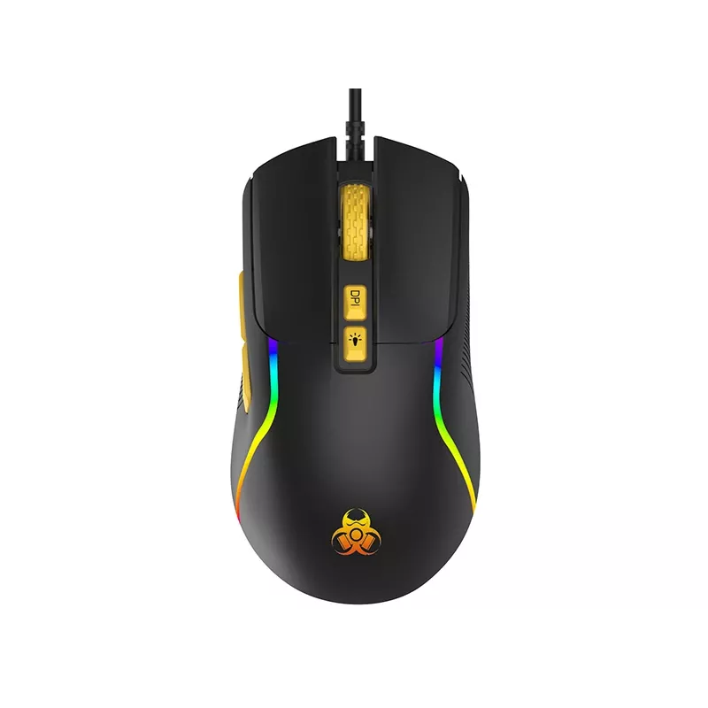 Tracer HORNET 87 Tastatur Maus inklusive Gaming USB QWERTY Englisch Schwarz, Gelb