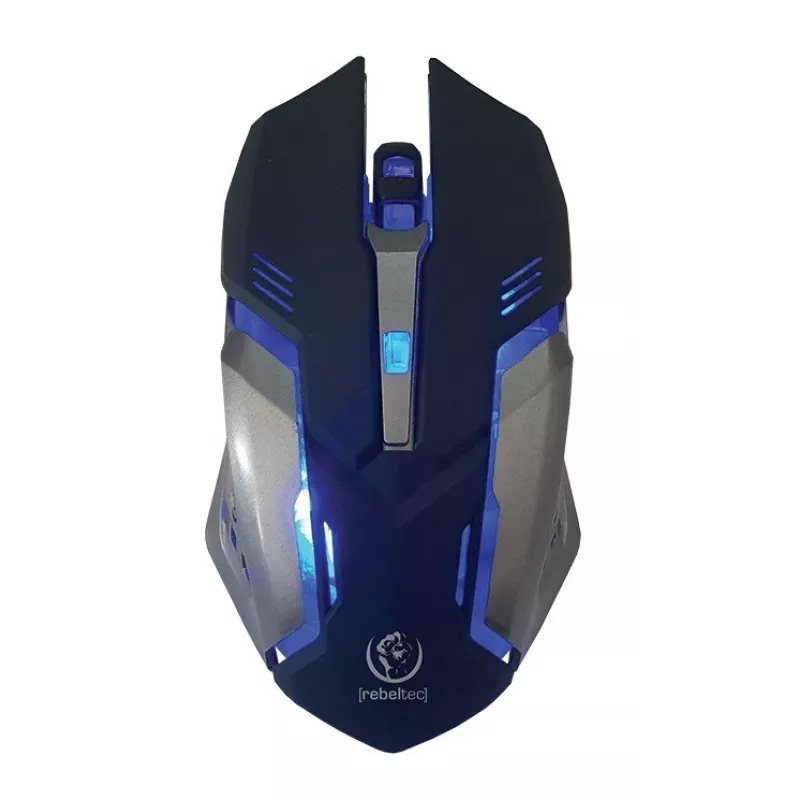 Tastatur Maus inklusive Rebeltec SHERMAN Gaming USB QZERTY Englisch Schwarz
