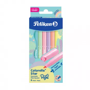 Fasermaler Pelikan 822282 Fein Mehrfarbig 6 Stück