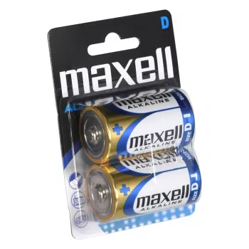 Alkaline-Einwegbatterie MAXELL D 1,5V (zylindrisch) – 2 Stück, Blister