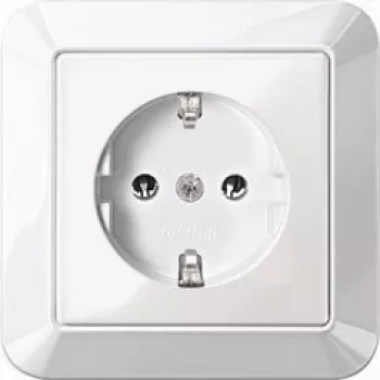 MERTEN SCHUKO-Steckdose 16A MEG2301-1019 Thermoplast polarweiß mit Abdeckplatte MEG2 MEG2301-1019 (MEG2301-1019)