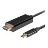 Lanberg USB-C auf HDMI Kabel, 0,5 m 4K/60Hz, Schwarz | Lanberg | USB-C auf HDMI Kabel | CA-CMHD-10CU-0005-BK | 0,5 m