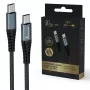 Extralink USB-C auf USB-C Ladekabel Smart Life 60W 120 cm PVC 5V 2,4A/3A grau