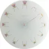NeXtime Uhr 8809 Chair, Ø30 cm, Wand, Weiß/ Mehrfarbig