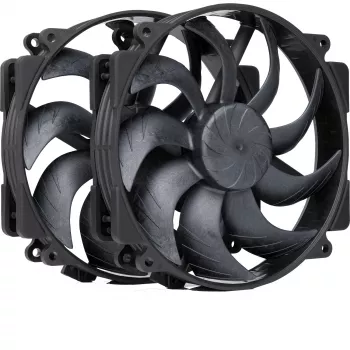 Noctua NF-A14x25r G2 PWM Sx2-PP chromax.Schwarz 140 mm Dual-Fan-Set