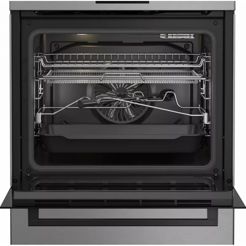 BEKO Herd | FBMA61330GXDT | Kochfeldtyp Gas | Ofentyp Elektro | Edelstahl | Breite 60 cm | Grillen | LED | Tiefe 60 cm | 72 L