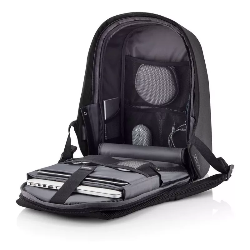 Rucksack XDDESIGN Bobby Hero Small, diebstahlsicher, 11,5 L, Tablet bis 12,9 Zoll, PET/Schaumstoff, schwarz