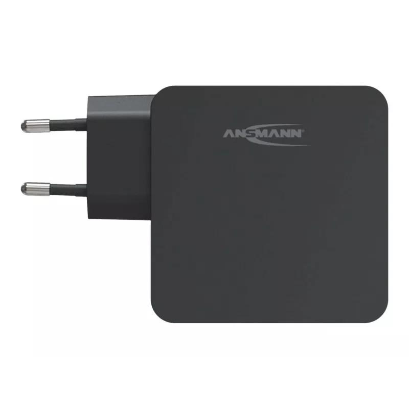 ANSMANN 247PD - Netzteil - 45 Watt - 4700 mA - PD, QC 3.0 - 2 Ausgangsanschlüsse (USB, USB-C) - Schwarz (1001-0095)