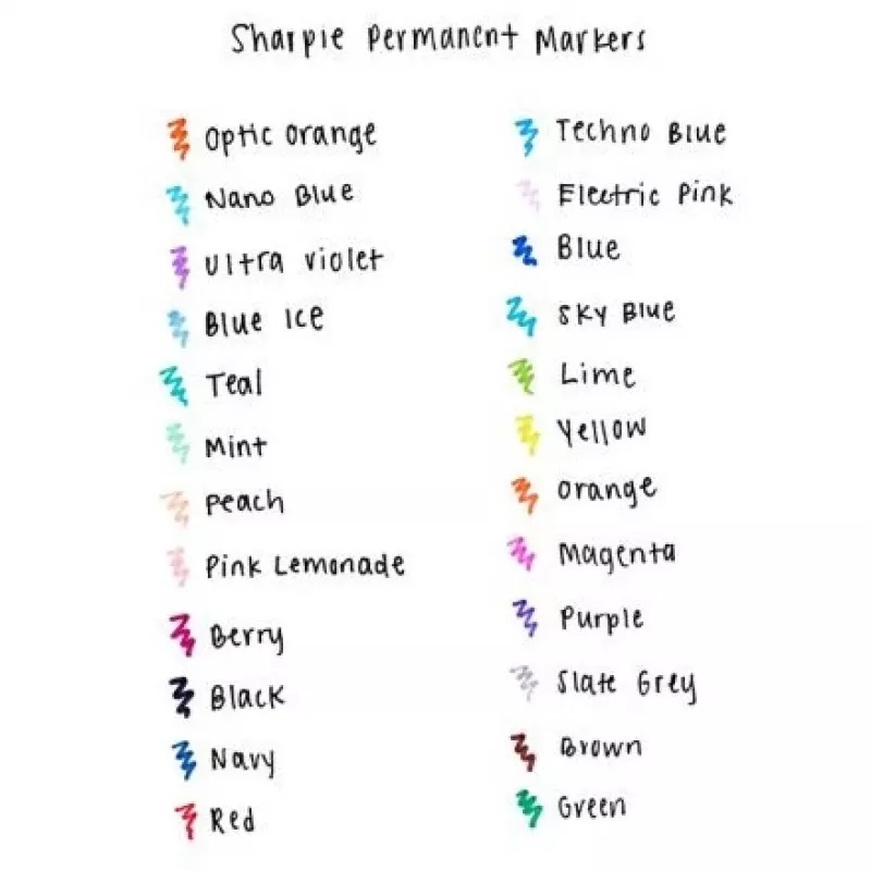 Sharpie Feinmarker 24 Stk. Feine Spitze Mehrfarbig